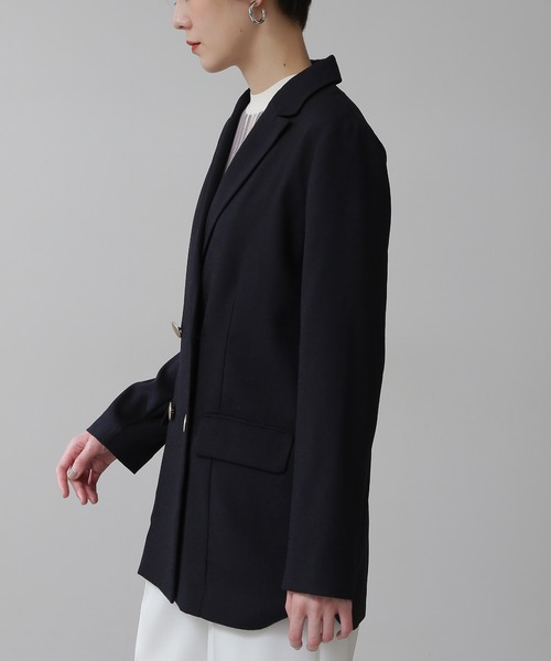 N.（N. Natural Beauty Basic）（エヌエヌナチュラルビューティーベーシック）の「【S Size Line】◆リスタビュールテーラードダブルジャケット（テーラードジャケット・レディース・ベージュ/ネイビー・SMALL/MEDIUM）」の17枚目の写真