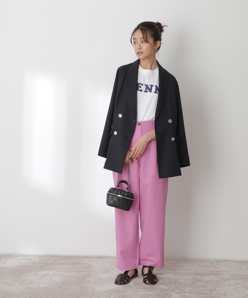 N.（N. Natural Beauty Basic）（エヌエヌナチュラルビューティーベーシック）の「【S Size Line】◆リスタビュールテーラードダブルジャケット（テーラードジャケット・レディース・ベージュ/ネイビー・SMALL/MEDIUM）」の12枚目の写真