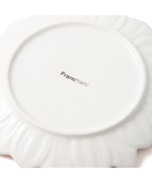 セール】フラワーモチーフ プレート S ホワイト（食器）｜Francfranc