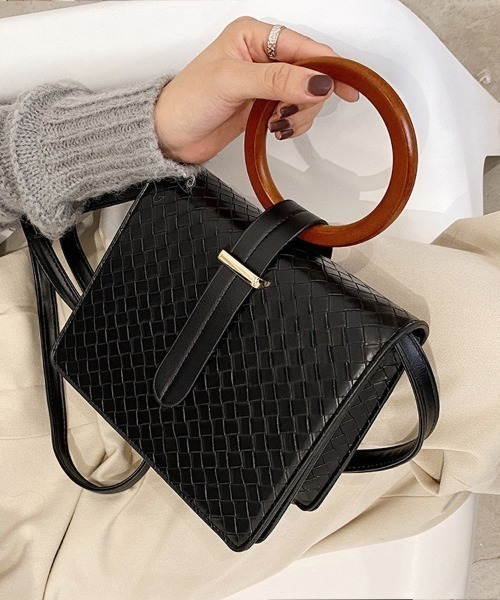 Coo+i（クーイ）の「スクエアミニショルダーバッグ（ショルダーバッグ・レディース・ブラック/ブラウン/グリーン・FREE）」の9枚目の写真