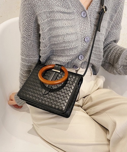 Coo+i（クーイ）の「スクエアミニショルダーバッグ（ショルダーバッグ・レディース・ブラック/ブラウン/グリーン・FREE）」の12枚目の写真