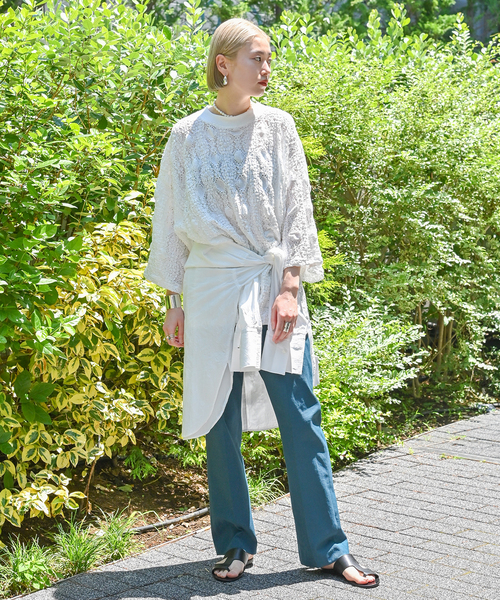 CITYSHOP（シティーショップ）の「DRY OX BACK SLIT パンツ（その他パンツ・レディース・ブラック/グリーン・36/38）」の22枚目の写真