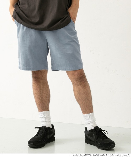 coca(coca)(コカ)の「サマーコールハーフパンツ(その他パンツ・メンズ・ライトブルー/ブラック/アイボリー・M/L)」の7枚目の写真