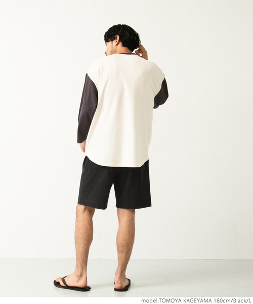 coca(coca)(コカ)の「サマーコールハーフパンツ(その他パンツ・メンズ・ライトブルー/ブラック/アイボリー・M/L)」の10枚目の写真