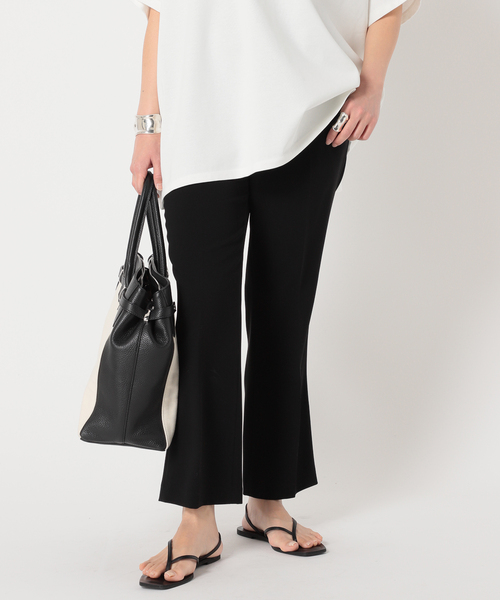 AP STUDIO（エーピーストゥディオ）の「セミフレアクロップドパンツ（その他パンツ・レディース・ブラック・36/40/38/34）」の4枚目の写真