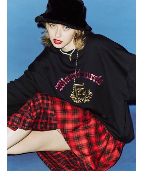 jouetie（ジュエティ）の「ヴィンテージライクプルオーバー（スウェット・レディース・ブラック/グレー/グリーン・MEDIUM）」の16枚目の写真