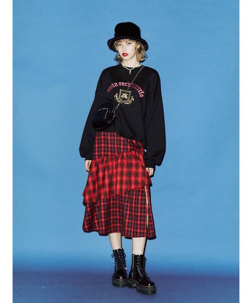 jouetie（ジュエティ）の「ヴィンテージライクプルオーバー（スウェット・レディース・ブラック/グレー/グリーン・MEDIUM）」の13枚目の写真