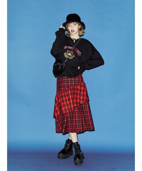 jouetie（ジュエティ）の「ヴィンテージライクプルオーバー（スウェット・レディース・ブラック/グレー/グリーン・MEDIUM）」の11枚目の写真