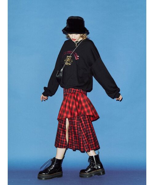 jouetie（ジュエティ）の「ヴィンテージライクプルオーバー（スウェット・レディース・ブラック/グレー/グリーン・MEDIUM）」の10枚目の写真