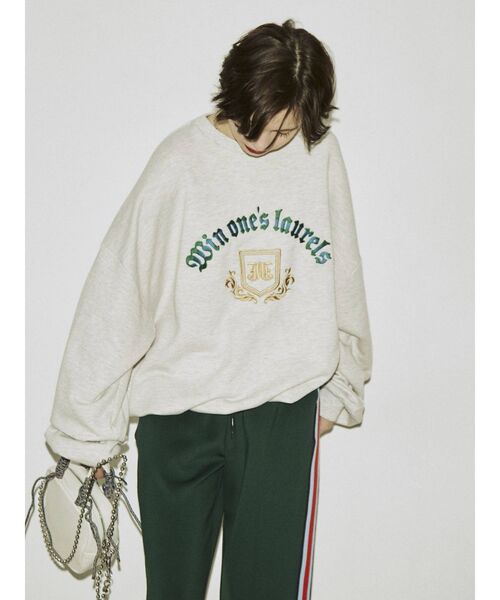 jouetie（ジュエティ）の「ヴィンテージライクプルオーバー（スウェット・レディース・ブラック/グレー/グリーン・MEDIUM）」の22枚目の写真