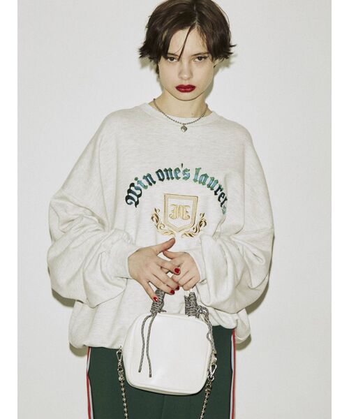 jouetie（ジュエティ）の「ヴィンテージライクプルオーバー（スウェット・レディース・ブラック/グレー/グリーン・MEDIUM）」の21枚目の写真