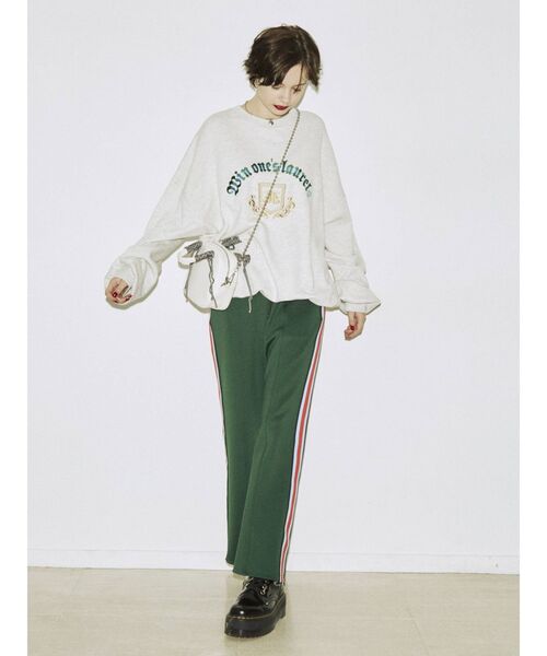 jouetie（ジュエティ）の「ヴィンテージライクプルオーバー（スウェット・レディース・ブラック/グレー/グリーン・MEDIUM）」の20枚目の写真