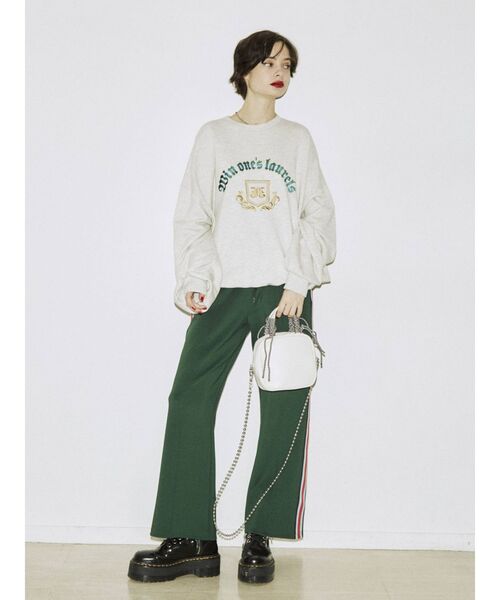 jouetie（ジュエティ）の「ヴィンテージライクプルオーバー（スウェット・レディース・ブラック/グレー/グリーン・MEDIUM）」の19枚目の写真