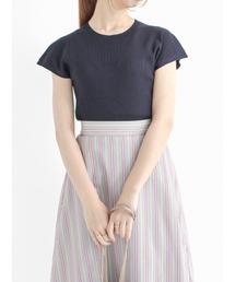 LEVITA フレンチスリーブリブニット