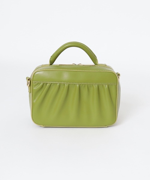 URBAN RESEARCH ROSSO（アーバンリサーチロッソ）の「ギャザーハンドバッグ（ハンドバッグ・レディース・グリーン/ブロンズ/ブラック・-）」の6枚目の写真