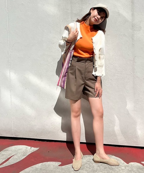 FREE'S MART（フリーズマート）の「総針ボトルネックノースリーブニット（ニット/セーター・レディース・ブラック/ホワイト/ライトグリーン/オレンジ・FREE）」の18枚目の写真