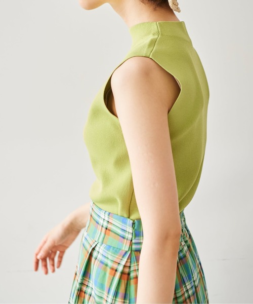 FREE'S MART（フリーズマート）の「総針ボトルネックノースリーブニット（ニット/セーター・レディース・ブラック/ホワイト/ライトグリーン/オレンジ・FREE）」の20枚目の写真