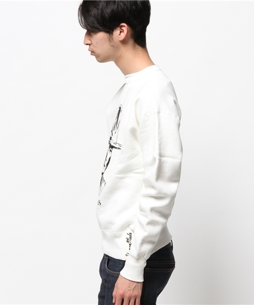 BEAMS（ビームス）の「●○HUMAN MADE×BEAMS / 別注 PW SWEAT（スウェット・メンズ・ホワイト・SMALL/LARGE/MEDIUM）」の4枚目の写真