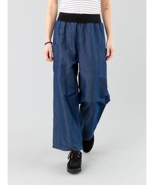 agnes b.(アニエスベー)の「デニム コットン リネン パンツ "Matis"(その他パンツ・レディース・ブルー系その他・40/38/42/36)」の6枚目の写真
