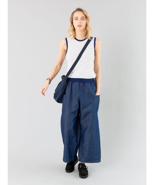 agnes b.(アニエスベー)の「デニム コットン リネン パンツ "Matis"(その他パンツ・レディース・ブルー系その他・40/38/42/36)」の7枚目の写真