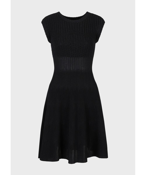 EMPORIO ARMANI（エンポリオアルマーニ）の「【エンポリオ アルマーニ】ルレックスファイバー　ニットドレス（ワンピース・レディース・ブラック・38/40/36）」の5枚目の写真