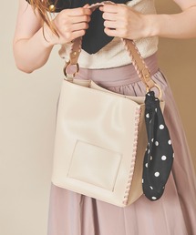 31 Sons de mode | ドットスカーフ付きステッチバッグ(ショルダーバッグ)