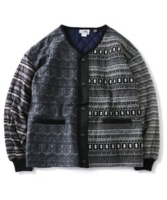 ジャガードキルトカーデ