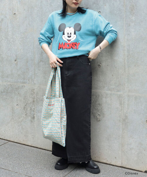 GOOD ROCK SPEED（グッドロックスピード）の「【GOOD ROCK SPEED/グッドロックスピード】ディズニー裏毛スウェット（スウェット・レディース・ライトブルー・FREE）」の4枚目の写真