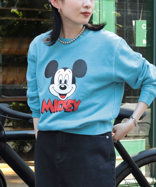 GOOD ROCK SPEED（グッドロックスピード）の「【GOOD ROCK SPEED/グッドロックスピード】ディズニー裏毛スウェット（スウェット・レディース・ライトブルー・FREE）」の5枚目の写真