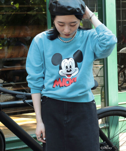 GOOD ROCK SPEED（グッドロックスピード）の「【GOOD ROCK SPEED/グッドロックスピード】ディズニー裏毛スウェット（スウェット・レディース・ライトブルー・FREE）」の6枚目の写真