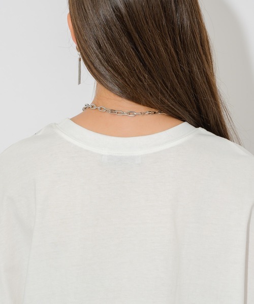 DOLLUPOOPS（ドールアップウップス）の「doll up oops ロゴプリントルイユT（Tシャツ/カットソー・レディース・ホワイト/ブラック/ベージュ・FREE）」の18枚目の写真