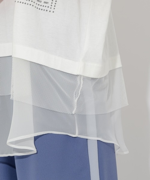 DOLLUPOOPS（ドールアップウップス）の「doll up oops ロゴプリントルイユT（Tシャツ/カットソー・レディース・ホワイト/ブラック/ベージュ・FREE）」の21枚目の写真