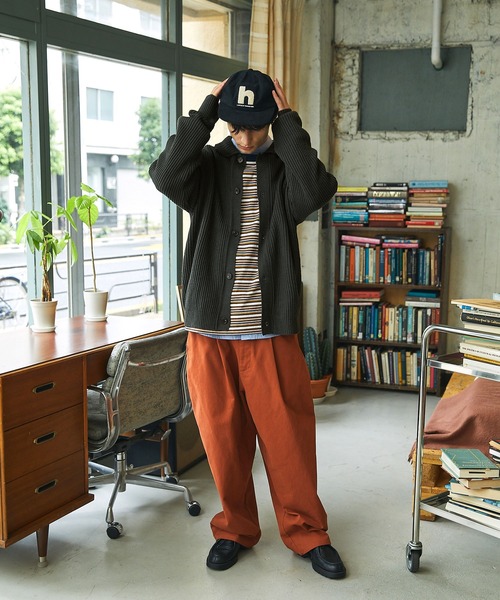 EMMA CLOTHES(エマクローズ)の「アゼ編み襟付きルーズニットカーディガン EMMA CLOTHES(カーディガン/ボレロ・メンズ・ブラック/グレー/チャコール/ブルー系・M/L)」の19枚目の写真