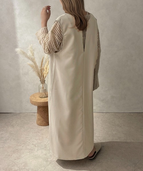 apres jour clair（アプレジュールクレア）の「【apres jour clair】2WAYジャンスカ【ZOZOTOWN限定アイテム】（ジャンパースカート・レディース・アイボリー/ブラウン系その他/ブラック・X-LARGE/フリー）」の21枚目の写真