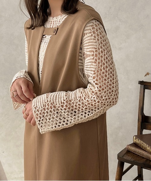 apres jour clair（アプレジュールクレア）の「【apres jour clair】2WAYジャンスカ【ZOZOTOWN限定アイテム】（ジャンパースカート・レディース・アイボリー/ブラウン系その他/ブラック・X-LARGE/フリー）」の9枚目の写真