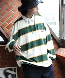 8(eight) | マルチボーダーラガーシャツ(ポロシャツ)