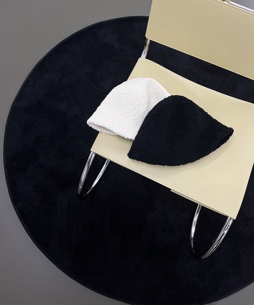 by muni:r（バイ ムニール）の「デイリーもこもこバケットハット（ハット・レディース・ブラック/アイボリー/ブラウン/ピンク・FREE）」の14枚目の写真