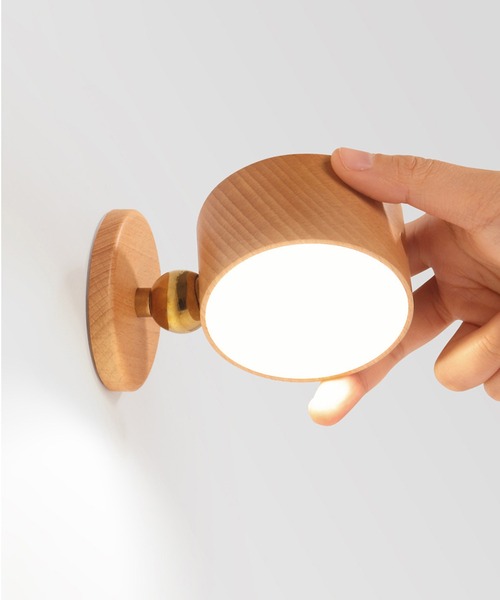 aimoha（アイモハ）の「USB充電☆　木製北欧風壁掛マグネット付きミニライト（照明・レディース・ブラウン/ブラウン系その他・FREE）」の7枚目の写真