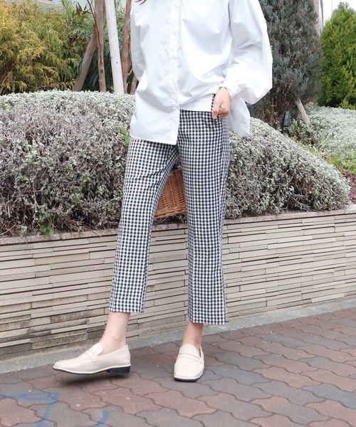 Isn't She?(イズントシー)の「サイドスリットパンツ(その他パンツ・レディース・ブラック系/ベージュ・M/S)」の3枚目の写真
