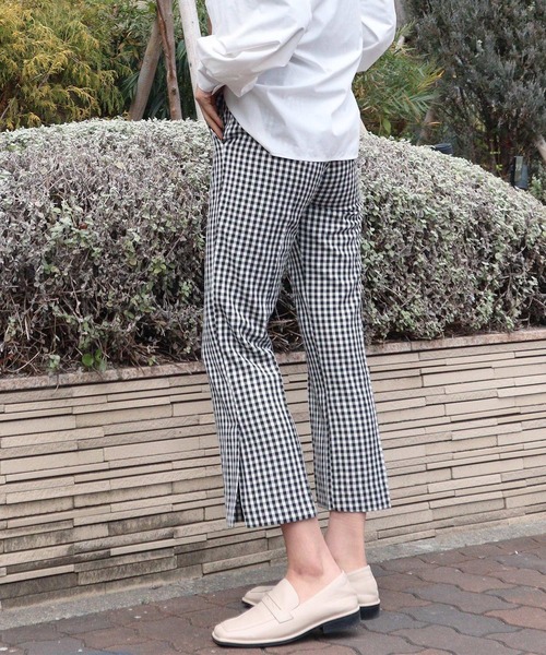Isn't She?(イズントシー)の「サイドスリットパンツ(その他パンツ・レディース・ブラック系/ベージュ・M/S)」の6枚目の写真