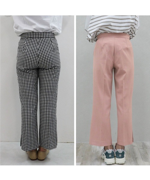 Isn't She?(イズントシー)の「サイドスリットパンツ(その他パンツ・レディース・ブラック系/ベージュ・M/S)」の5枚目の写真