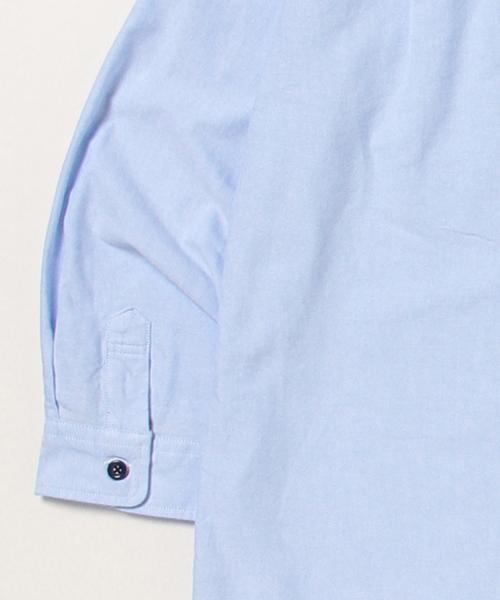 BEAMS（ビームス）の「BEAMS / トリコロール パイピング 7分袖 シャツ（シャツ/ブラウス・メンズ・ホワイト/サックスブルー/ネイビー・MEDIUM/LARGE/SMALL/X-LARGE）」の8枚目の写真