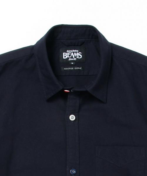 BEAMS（ビームス）の「BEAMS / トリコロール パイピング 7分袖 シャツ（シャツ/ブラウス・メンズ・ホワイト/サックスブルー/ネイビー・MEDIUM/LARGE/SMALL/X-LARGE）」の19枚目の写真