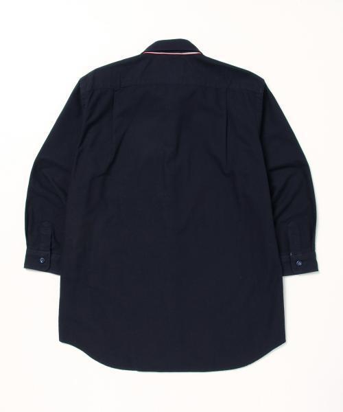 BEAMS（ビームス）の「BEAMS / トリコロール パイピング 7分袖 シャツ（シャツ/ブラウス・メンズ・ホワイト/サックスブルー/ネイビー・MEDIUM/LARGE/SMALL/X-LARGE）」の14枚目の写真