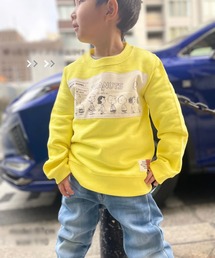 SNOOPY×OLD BETTY'S（スヌーピーカケルオールドベティーズ）の「スヌーピー【SNOOPY】Kids Crew Neck Sweat（スウェット）」
