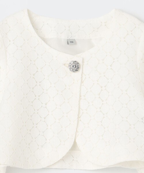 ANY（エニィ）の「ノーカラーレースジャケット（その他アウター・キッズ・ホワイト系・110/130/120）」の6枚目の写真