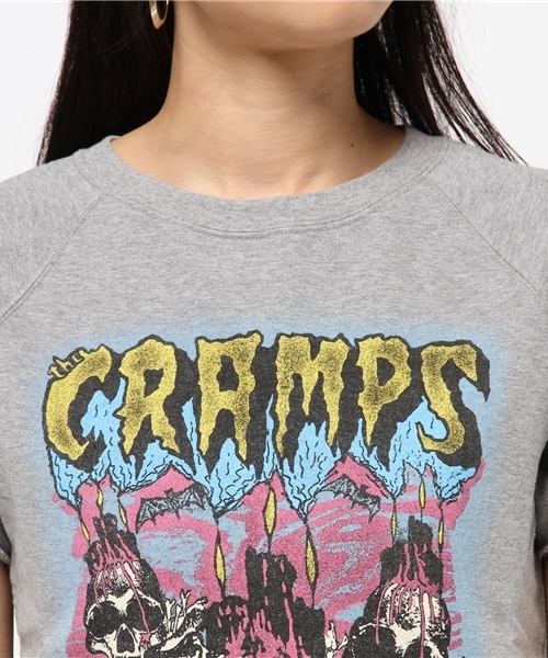 HYSTERIC GLAMOUR（ヒステリックグラマー）の「CR/OFF THE BONE pt SW（スウェット・レディース・ピンク/トップグレー/チャコールグレー・FREE）」の9枚目の写真