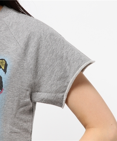 HYSTERIC GLAMOUR（ヒステリックグラマー）の「CR/OFF THE BONE pt SW（スウェット・レディース・ピンク/トップグレー/チャコールグレー・FREE）」の10枚目の写真