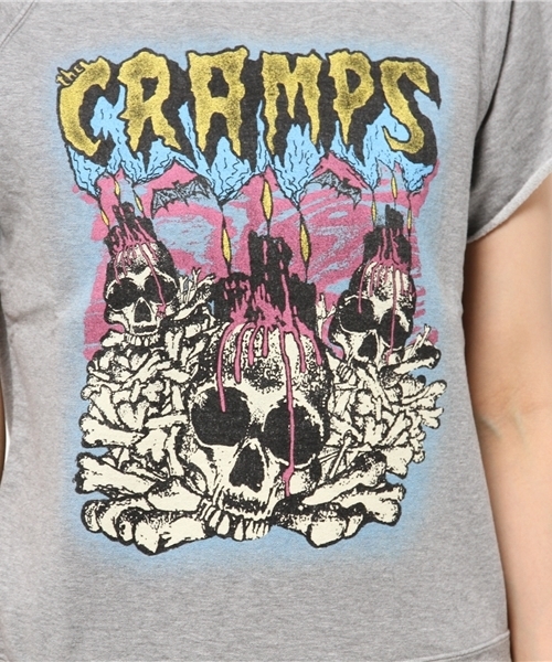 HYSTERIC GLAMOUR（ヒステリックグラマー）の「CR/OFF THE BONE pt SW（スウェット・レディース・ピンク/トップグレー/チャコールグレー・FREE）」の12枚目の写真