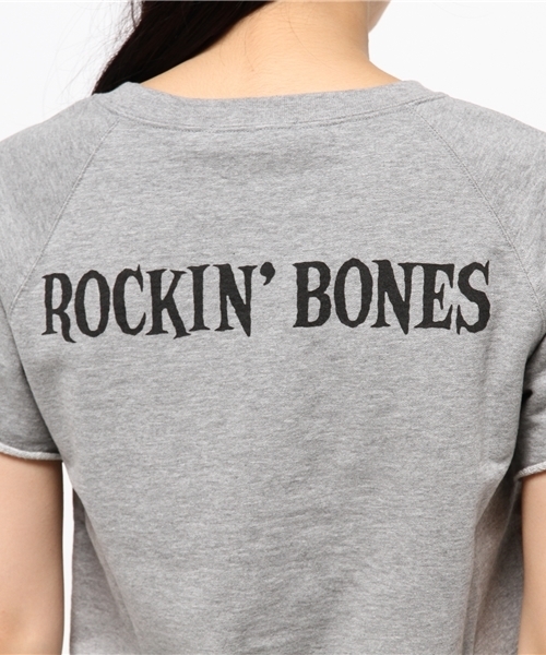 HYSTERIC GLAMOUR（ヒステリックグラマー）の「CR/OFF THE BONE pt SW（スウェット・レディース・ピンク/トップグレー/チャコールグレー・FREE）」の13枚目の写真